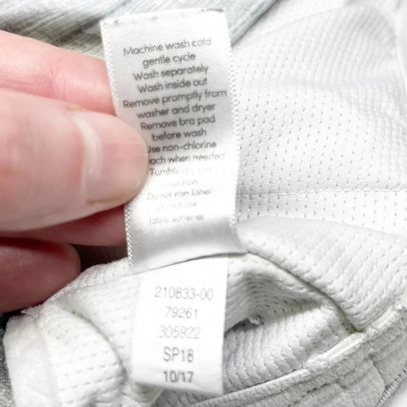 Athleta Gray Strappy Pullover Sports Bra Women's Size XS - Picture 4 of 5